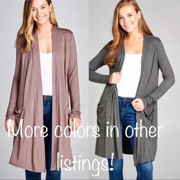 1-Day Deal! 🎉 REG & PLUS Mocha SOFT Cardigan - Picture 6 of 6